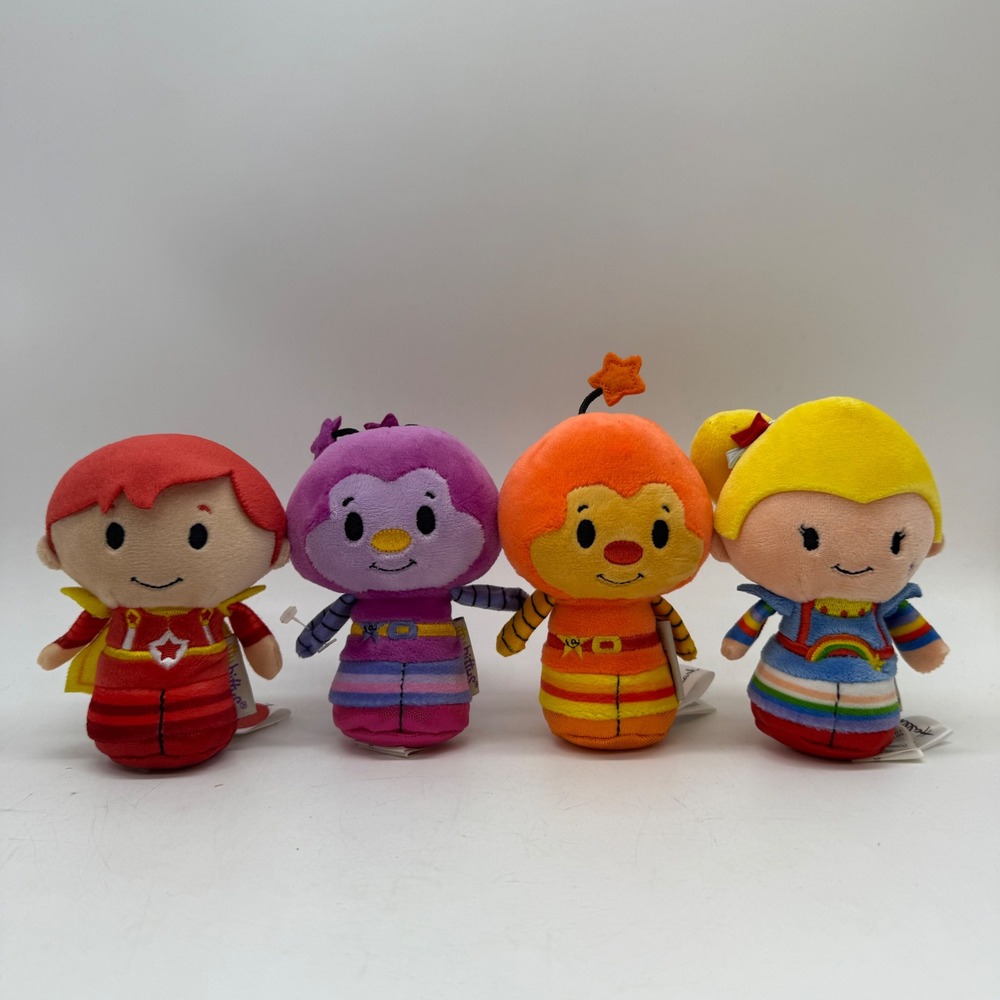 Hallmark itty bittys Plush Set Small Multicolor Rainbow Brite 4pc Lot